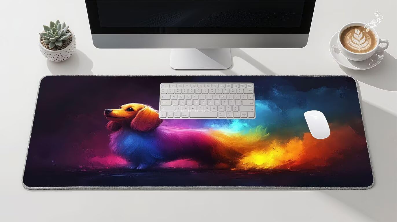 Podkładka pod mysz XXL 1400x600 mm kolorowa podkładka pod mysz dla graczy duża podkładka pod mysz biurową akcesoria dla psów z antypoślizgową podstawą wodoodporna podkładka pod mysz podkład, do nauki