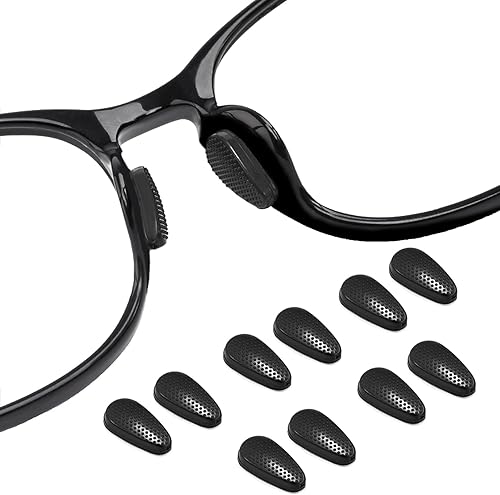 UPIONIC Almohadilla para la nariz para gafas, almohadillas adhesivas antideslizantes para la nariz, almohadillas de silicona suave para cámara de