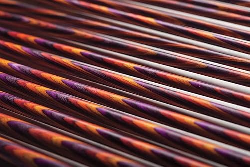 Miniatura 4 de Knit Picks Juego de agujas de tejer de madera de un solo punto recto US 4-11 (Mosaico 10")