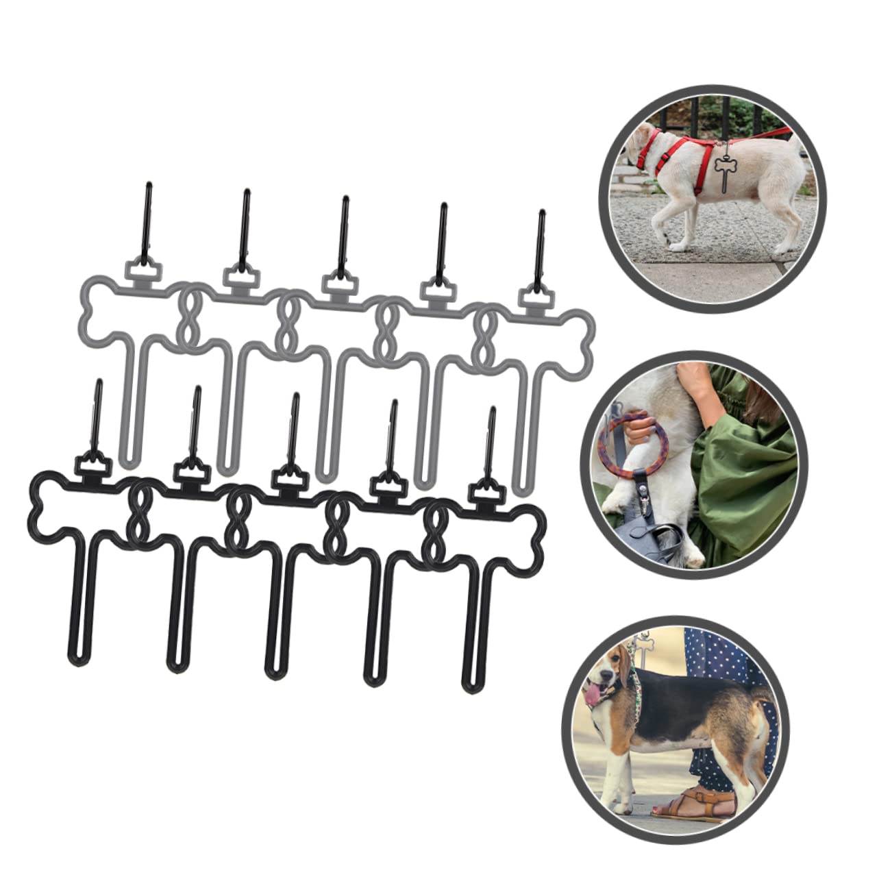 YARNOW 40 Piezas De Clip Para Bolsa De Caca De Perro Soporte Para Bolsa De Basura Clips Para Bolsas De Basura Para Mascotas Dispensador De Caca De Perro Soporte Para Bolsas De