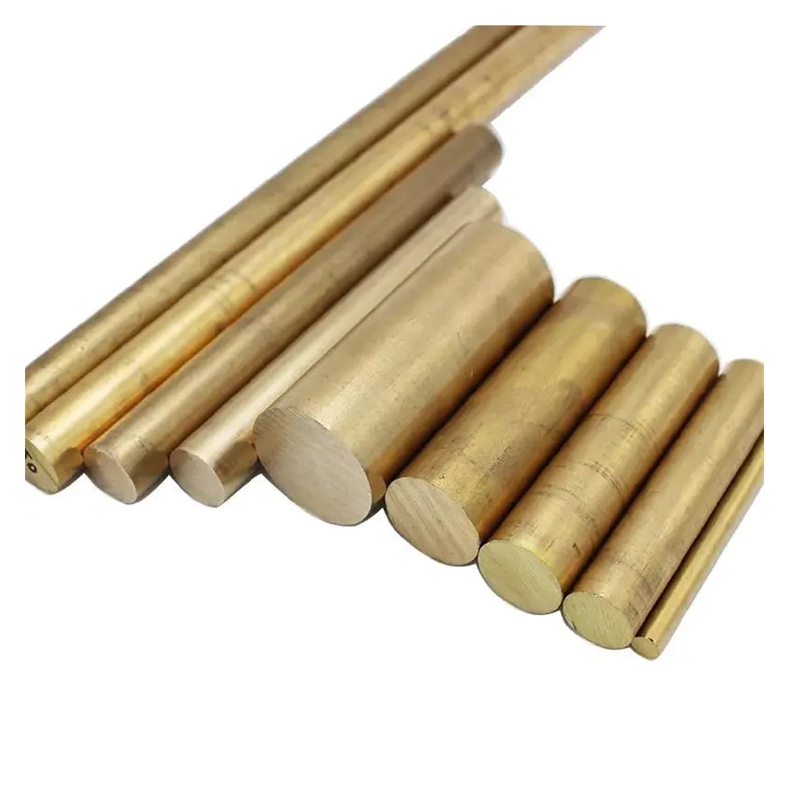 Asta di rame massiccio Barra tonda in ottone massiccio(Length 500mm,12mm 1pc)