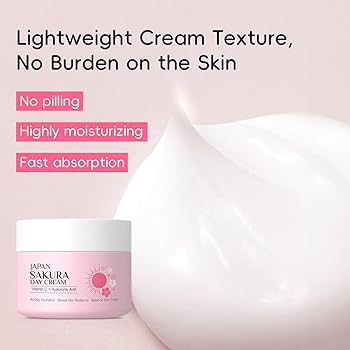 Amazon.com: Sakura Day Cream, Cherry Blossom Skincare Face