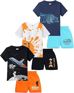 Kuchipoo Boys Regular Fit Cotton T-Shirts and Shorts Set Price In India
