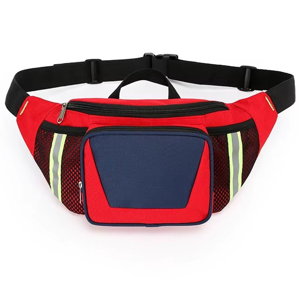 Riñonera De Primeros Auxilios, Bolsas Vacías De Primeros Auxilios, Riñonera Salvavidas, Bolsa Médica Portátil, Bolsa De Trauma con Tira Reflectante para Senderismo