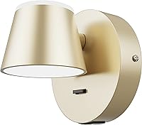 Vista 18 de URSOLA Juego de dos lámparas de pared, apliques de pared LED con interruptor de encendido/apagado, puerto de carga USB, 110 voltios, lámpara