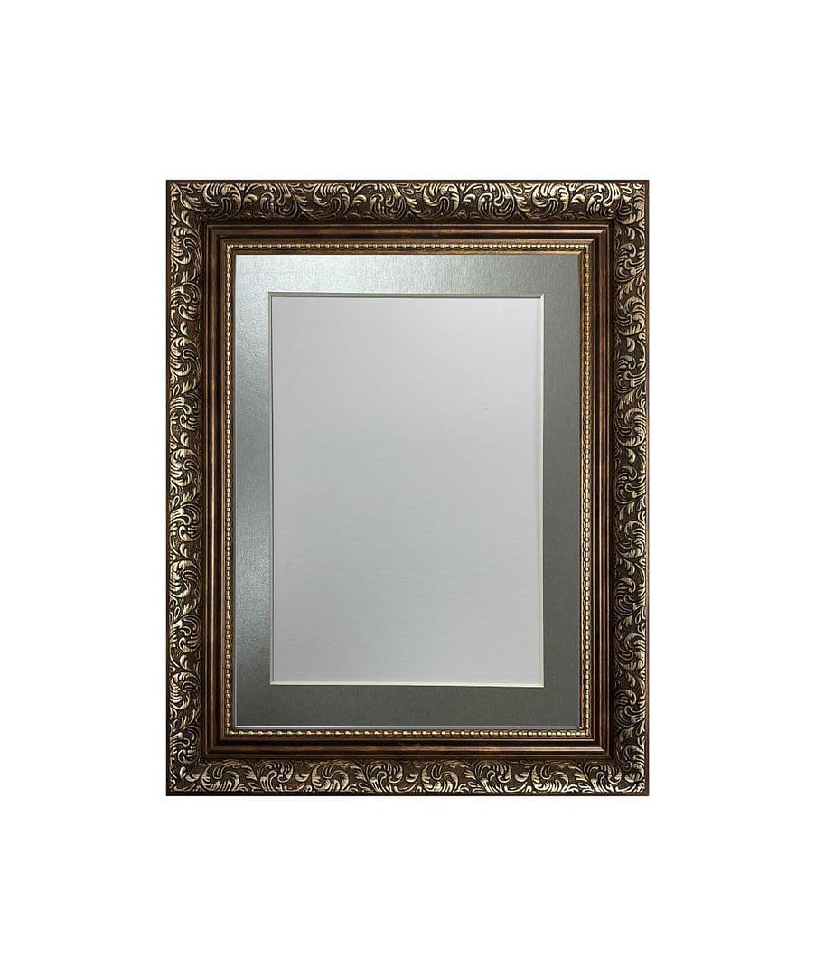 FRAMES BY POST Large Dahlia Bronze Picture Photo Frame with Silver Mount 7 x 5 Image Size 5 x 3.5 Inch โ image 1