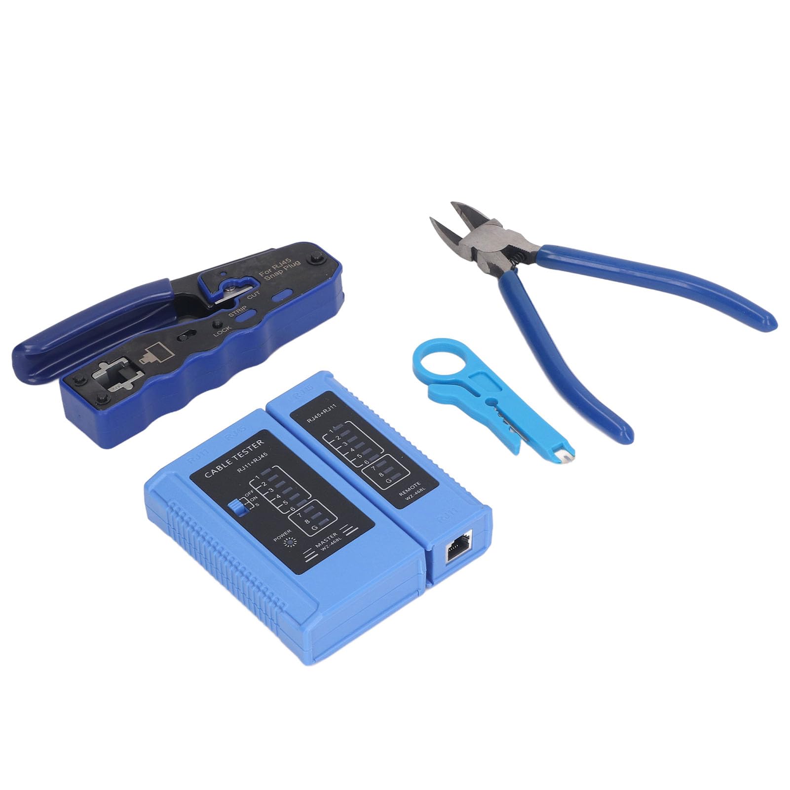 Kit D'outils de Sertissage Professionnel RJ45 avec Fonctions Intégrées pour Installation Réseau, Câblage Téléphonique, Conception Compacte