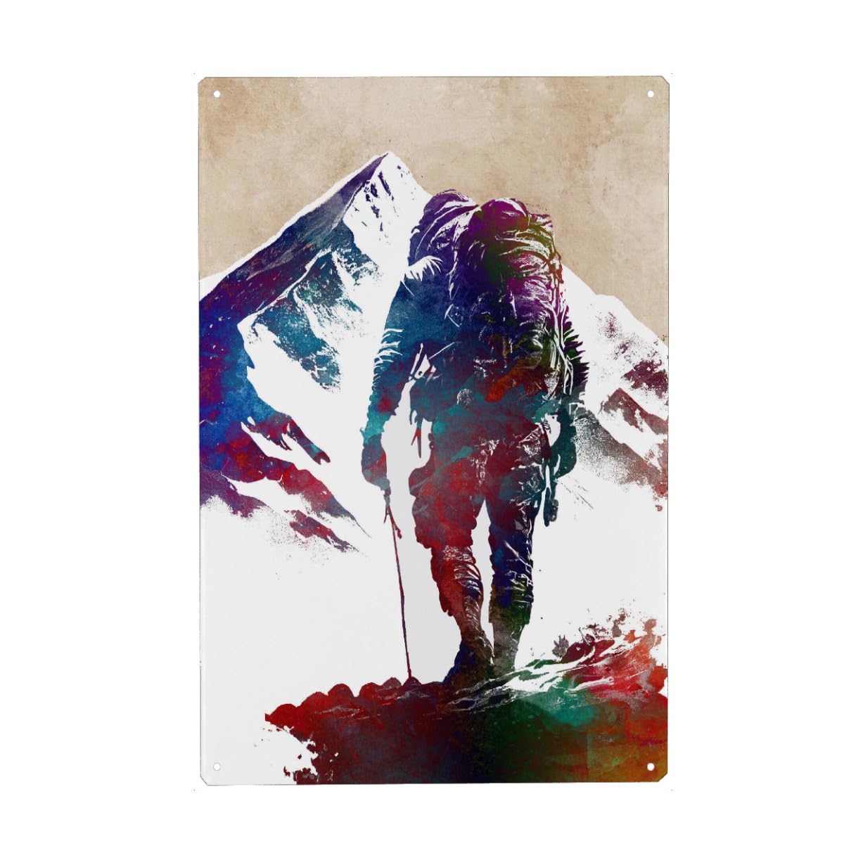 artboxONE Metall-Poster 30x45 cm Sport Klettersport Kunst A von Künstler Justyna Jaszke