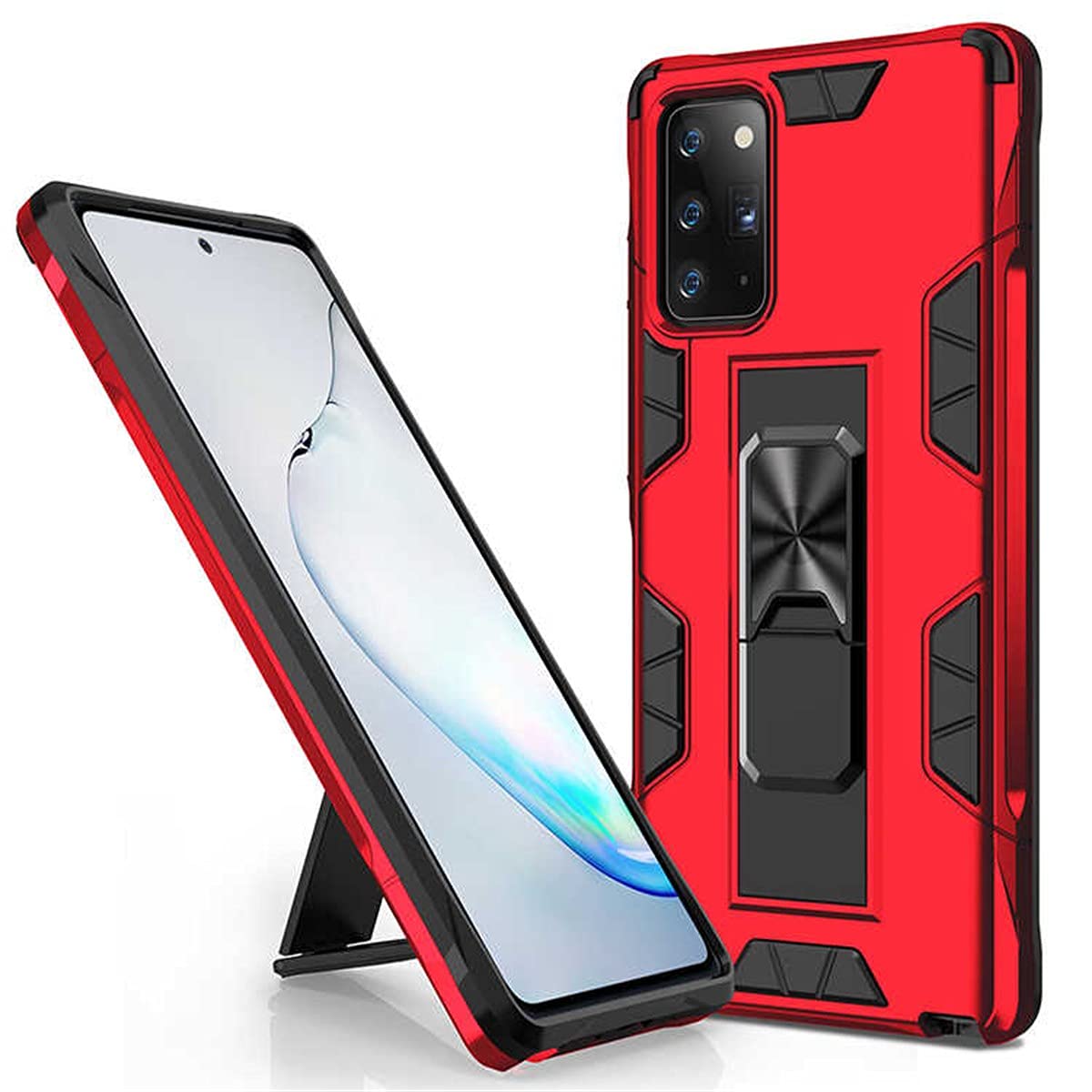 Zore Galaxy ile uyumlu Note 20 Kılıf Volve Kapak Kırmızı