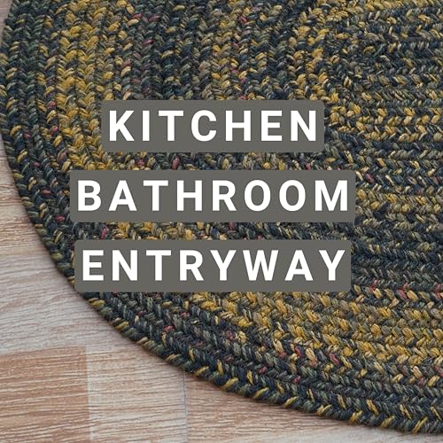 Homespice-Salem-Small-Braided-Rug-Ideal-as-Classic-Rope-Rug-for-Entryways-and-Hand-Braided-Kitchen-Rugs-for-Rustic-Decor-Durable-and-Reversible-Premium-Jute-Bathroom-Rug-27×45-Inches Homespice Salem Small Braided Rug Ideal as Classic Rope Rug for Entryways and Hand Braided Kitchen Rugs for Rustic Decor Durable and Reversible Premium Jute Bathroom Rug 27×45 Inches