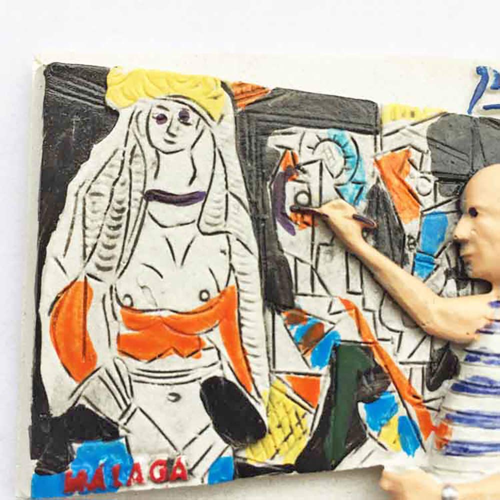 Wedare Málaga España 3D Picasso Imán Para Refrigerador