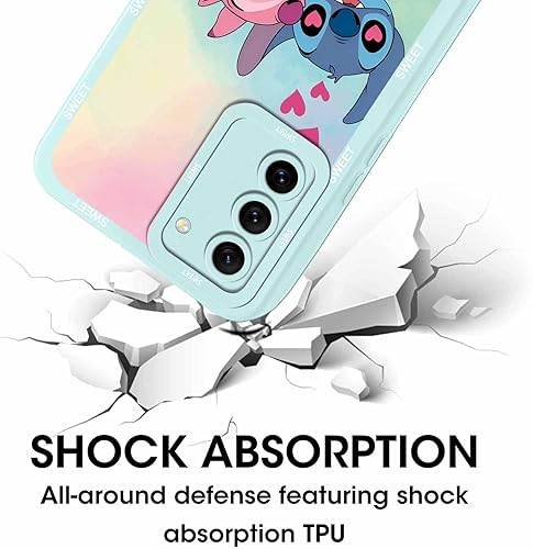 Miniatura 3 de Paquete de 2 fundas de teléfono de dibujos animados para Samsung Galaxy S21 FE 5G de 6.4 pulgadas, bonitas fundas de personajes de anime femenino