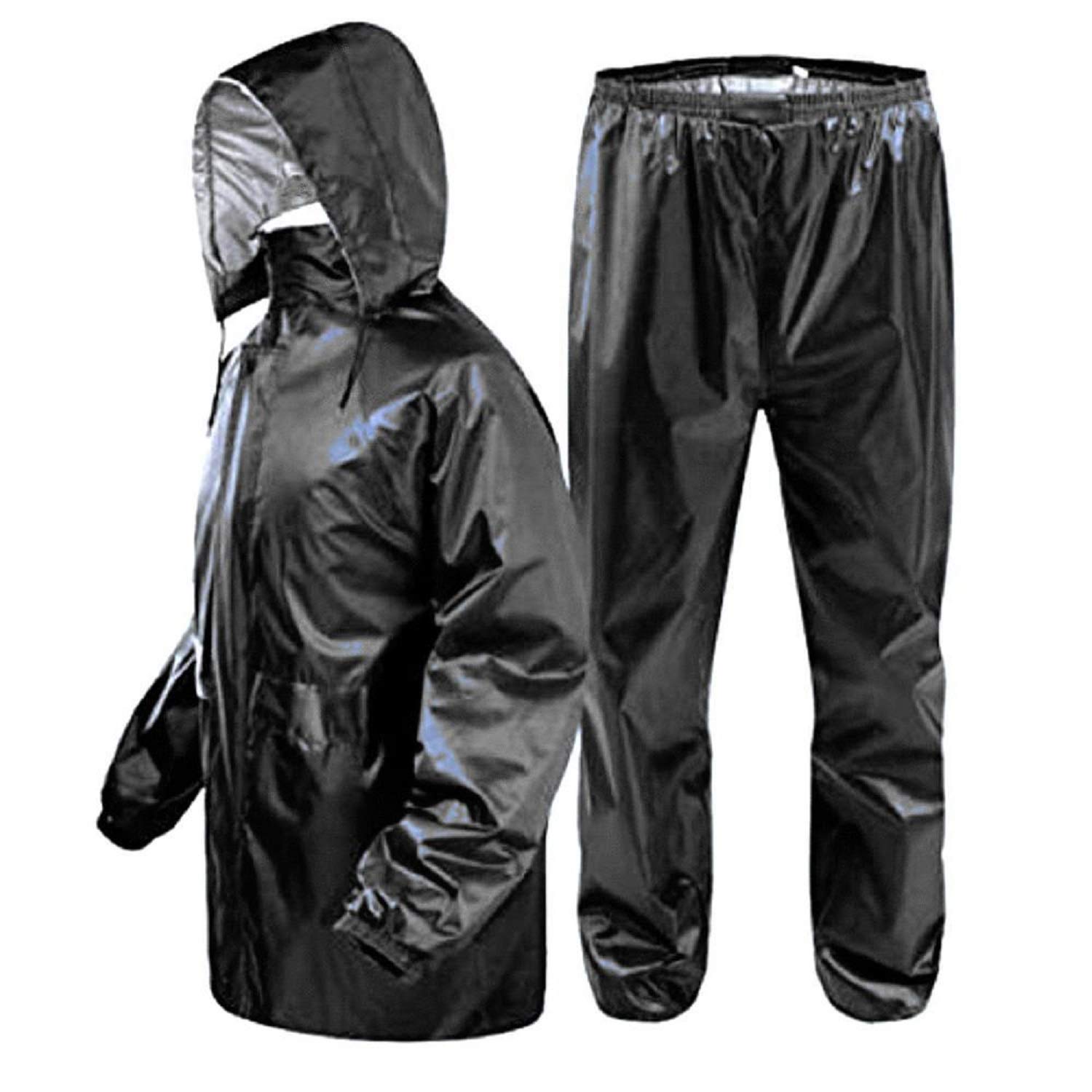 G3E Women's Waterproof Raincoat Reversible Free Size Black