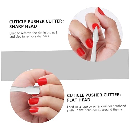 Miniatura 8 de Healifty Kit de cuidado de uñas, 9 piezas, tijeras de uñas, cortaúñas de dedos, kit de manicura para pedicura, herramientas de recorte, kit de