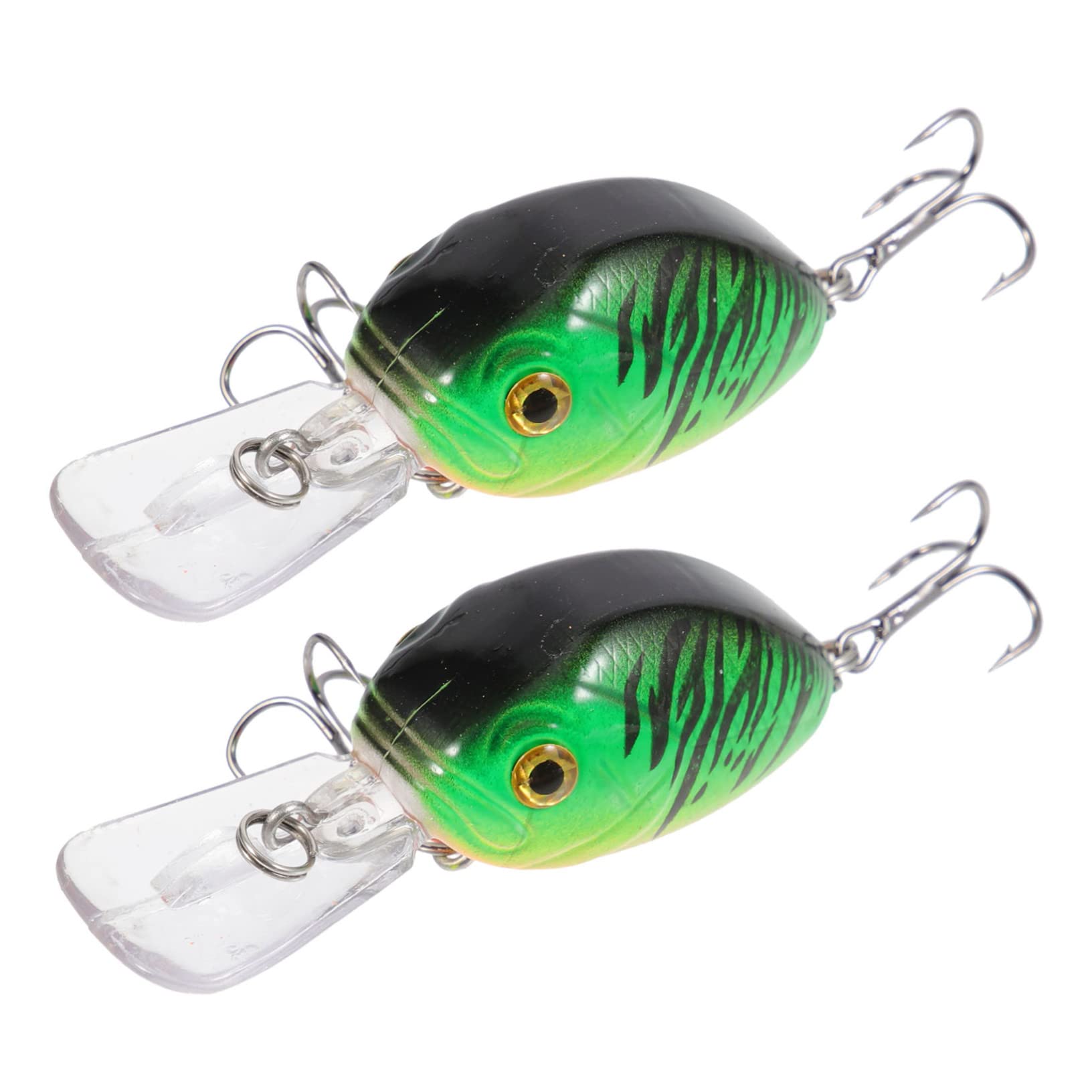 WOONEKY Faux appâts de pêche simulés swimbait gabarits de pêche filateurs de pêche Outil de pêche appât de pêche résistant à l'usure appâts de pêche de Simulation Abdos Green