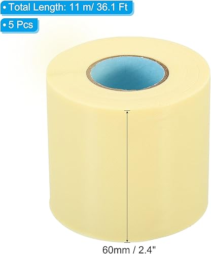 Miniatura 8 de PATIKIL Cinta de envoltura de tuberías de 2.4 x 36.1 pies, paquete de 5 tubos de cinta adhesiva de PVC, aislamiento de tubos de aire acondicionado,