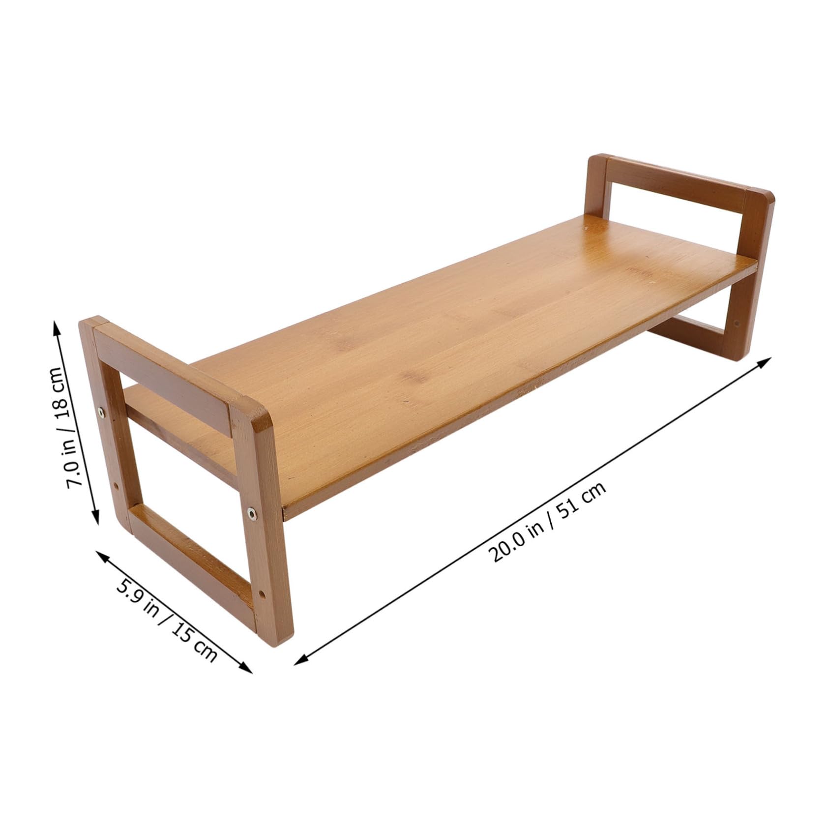 Supporto per Laptop in Legno Rialzo Schermo da Scrivania Resistente alla Deformazione, per Case e Uffici, Supporto Gaming Portatile e Funzionale