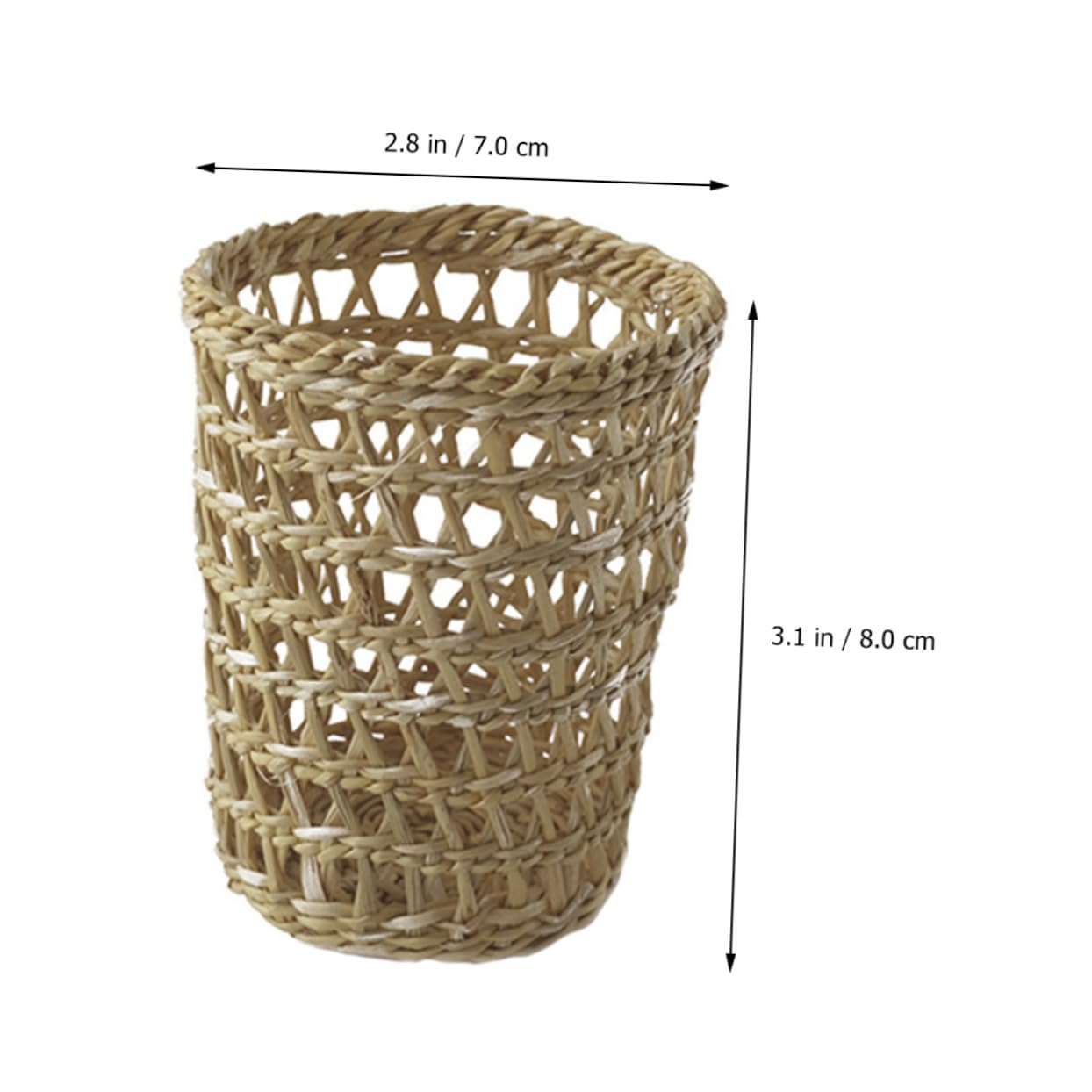 LABRIMP 6piezas Fundas para Tazas De Tejidas Mano Aislantes Térmicos De De para Bebidas Diseño Rústico y Natural