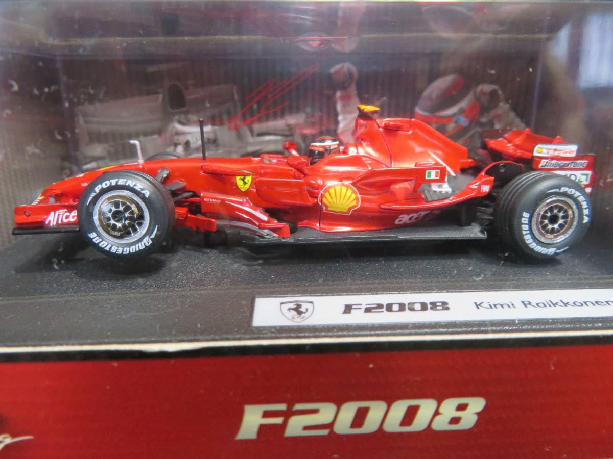 F2008 フェラーリ 1/43 ミニカー ライコネン Amazon | 1/43 フェラーリ F2008 キミ ライコネン、 | ミニカー・ダイ