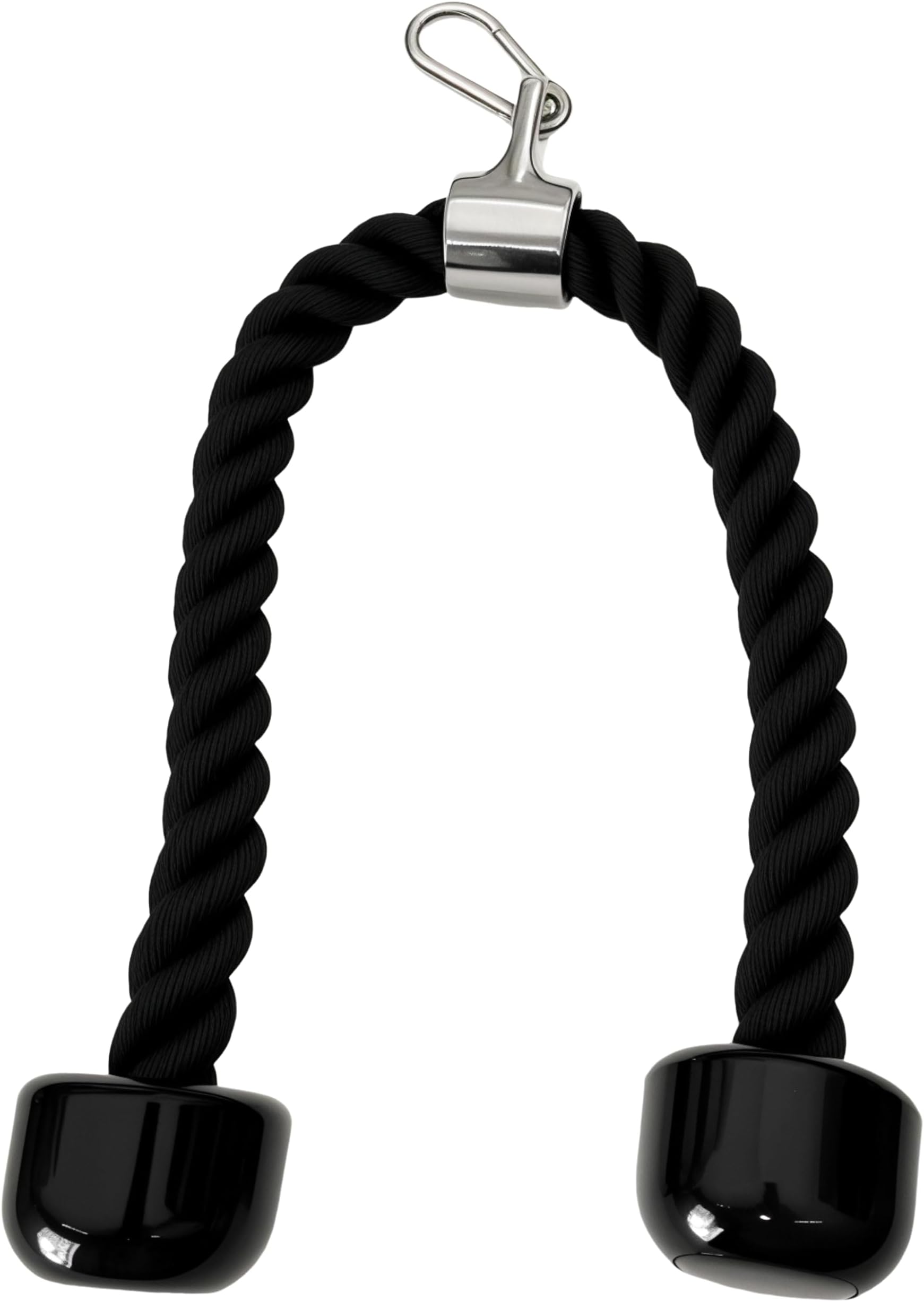 Heavy Tricep Rope Cable Machine Accessories Nylon Tricep Rope for LAT Pull Down Pulley System Attachment, for Home Gym Weight Fitness with Carabiner