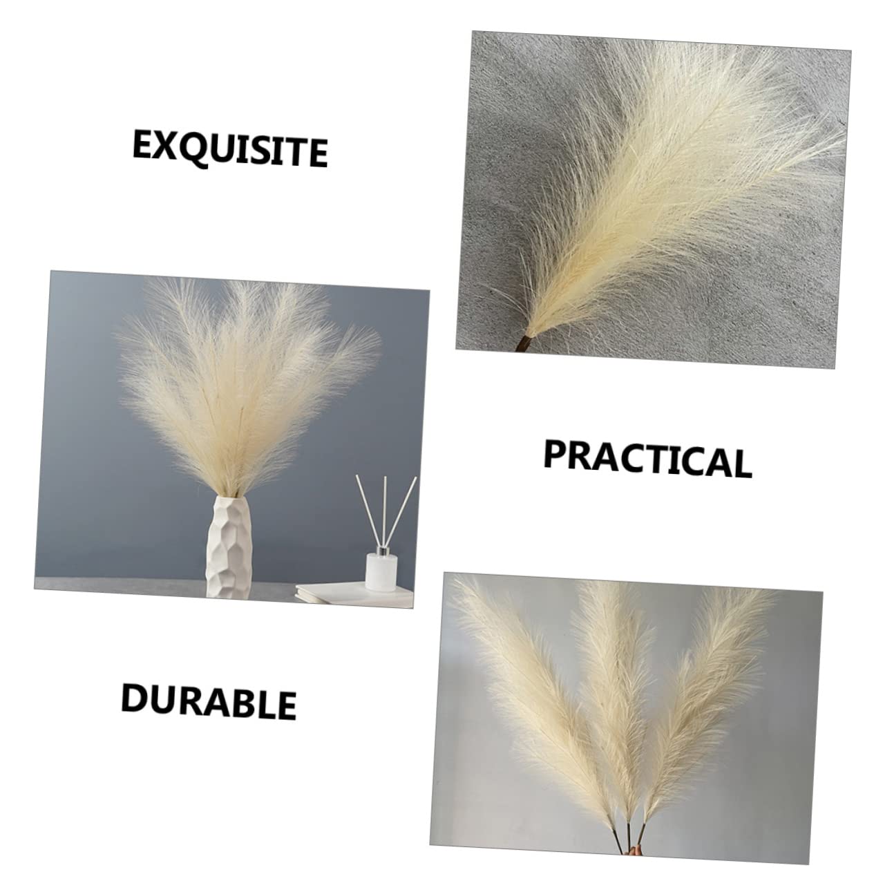 Alipis 5 Sätze Künstliche Pampas Stängel Hohe Für Hochzeit Und Zuhause Langlebig Realistisch Aus Hochwertigem Material Für Fotohintergründe Und Feierlichkeiten 2 Stücke * 5