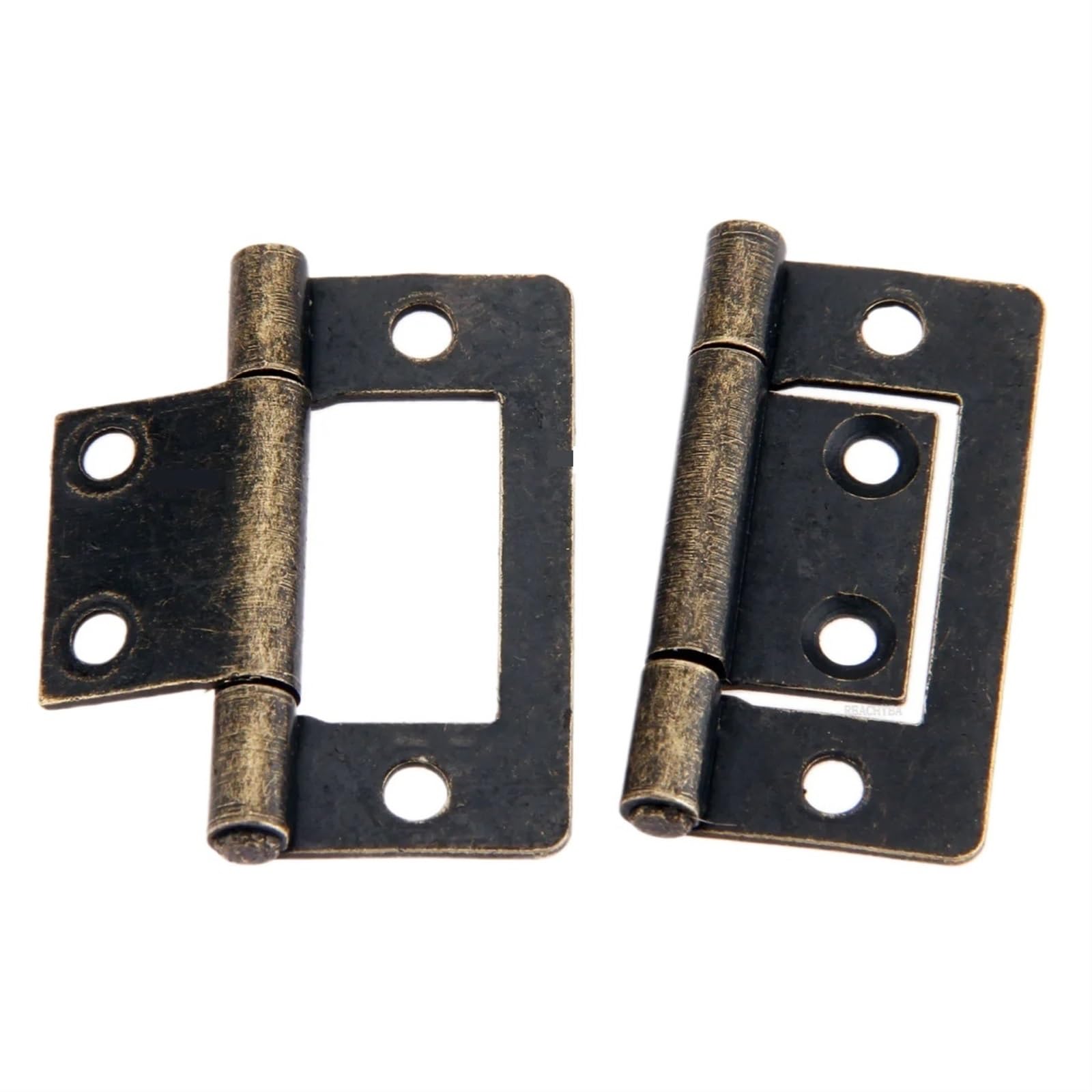Charnières de meubles en bronze antique 38x20mm pour porte de tiroir d'armoire