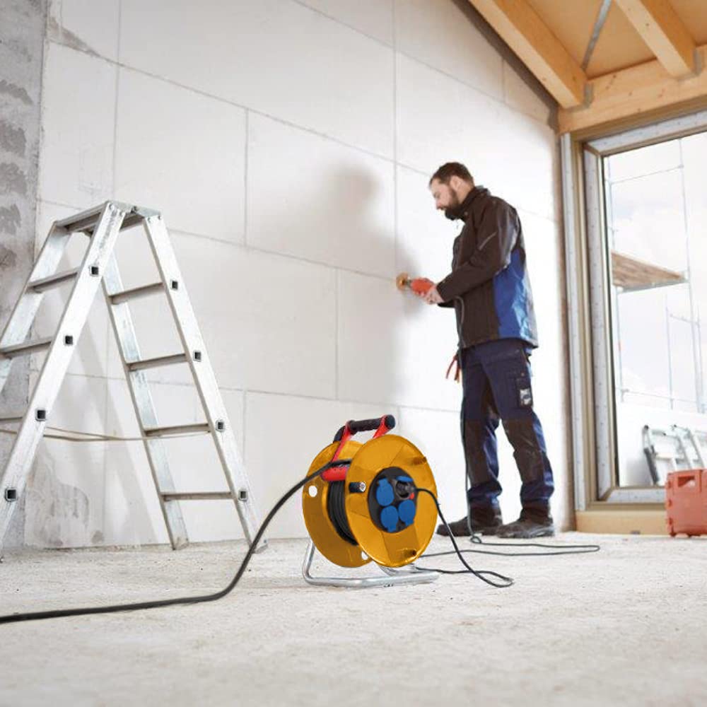 Brennenstuhl 1319000 Lege slanghaspel Geel kopen
