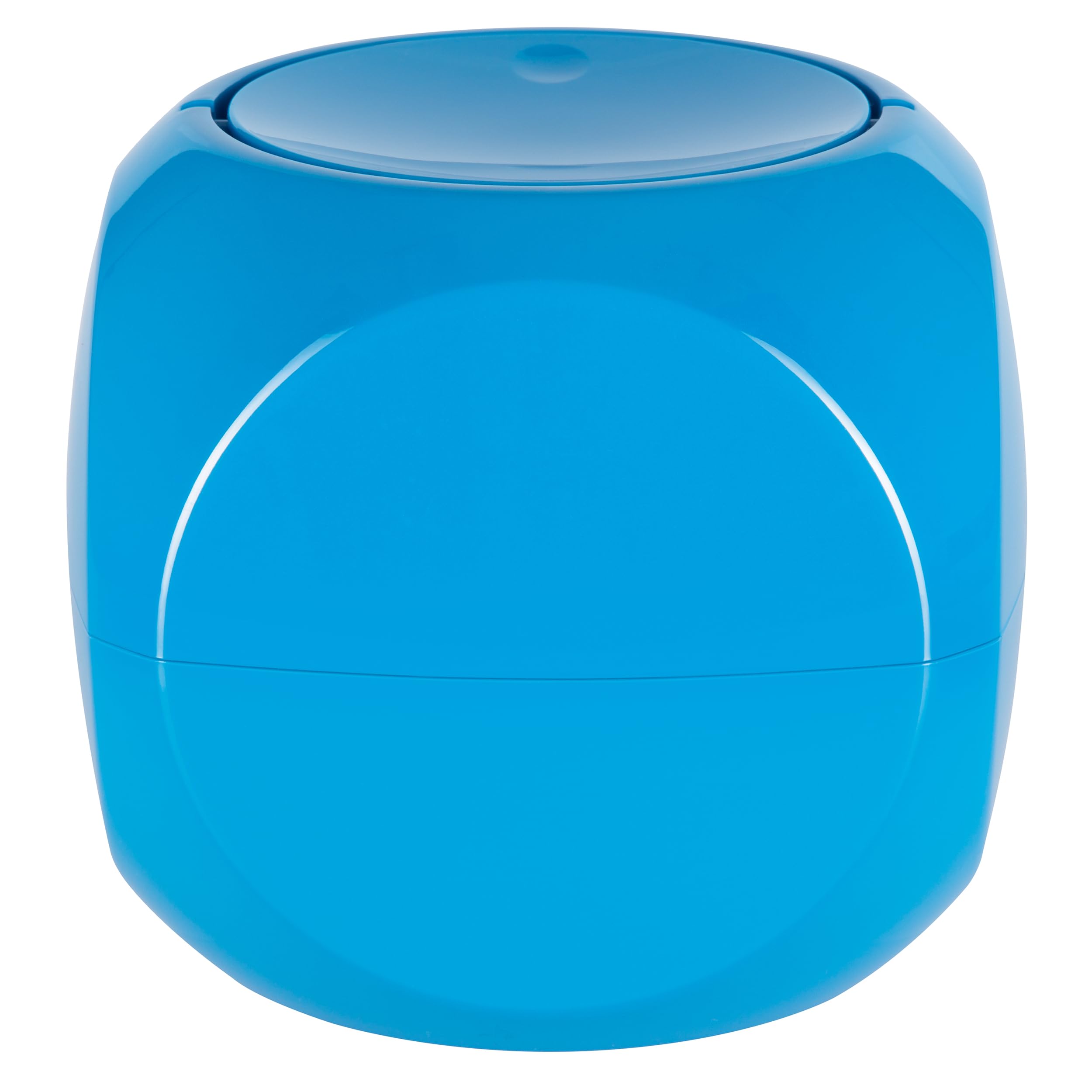 Spirella, rubbish bin Dice, table rubbish bin with swinging lid, 1 litre, blue
