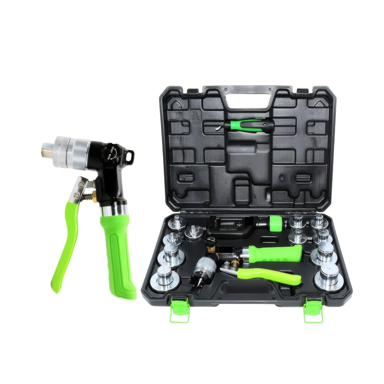 Expansor de tubo, ST-300AL Kit Completo De Herramientas Expansión Tuberías Cobre/aluminio Con Cortador Y Recortador For Instalación Aire Acondicionado 1/8"-1"(ST-300AL)