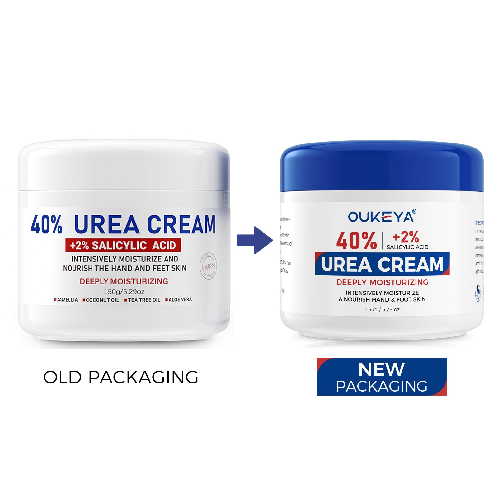 OUKEYA Urea Cream New Formula, 40% plus Salicylic Acid 2% - Image 2