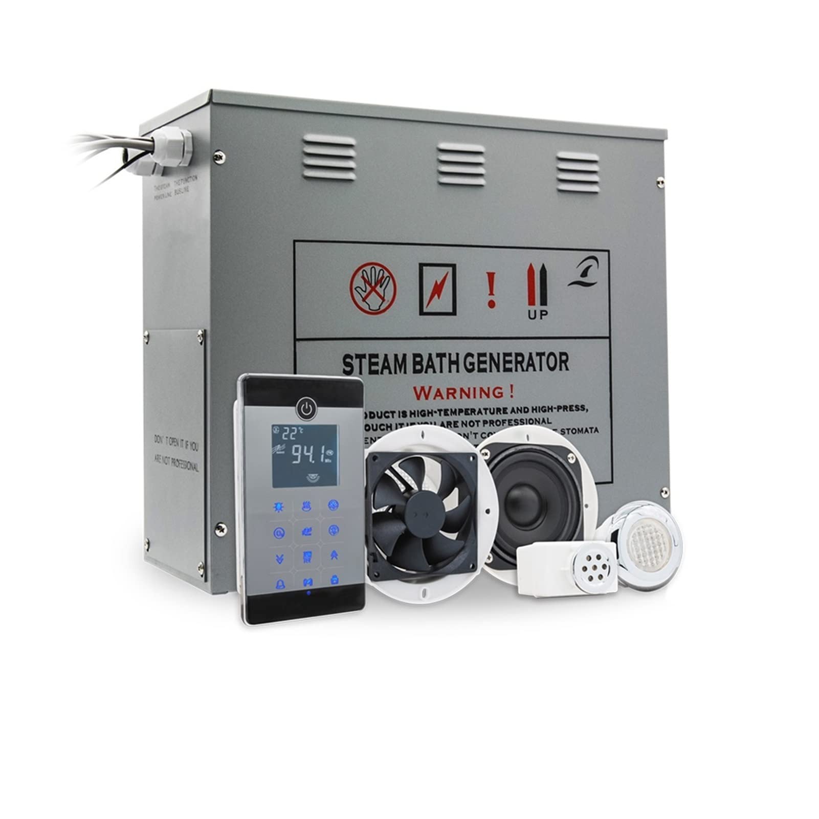Calentador de Sauna 4. 5kw AC Generador baño Vapor húmedo con Accesorios SPA Ducha Válvula Seguridad láminas Vapor vaporizadora,Seguro y Confiable | VSC045-4.5KW-HP