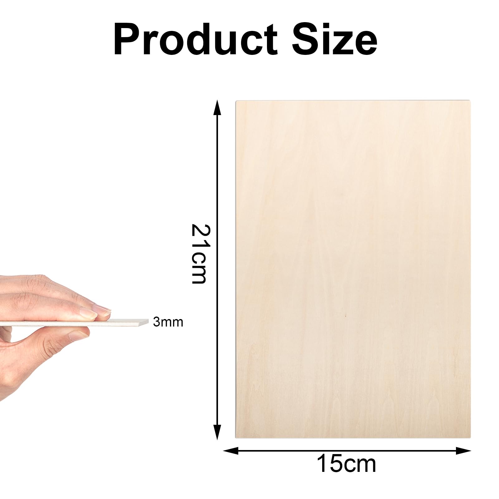 12 Fogli Compensato Tiglio A5 - 3mm Spessore | Per Modellismo E Fai Da Te | Legno Da Intaglio - Foto 9