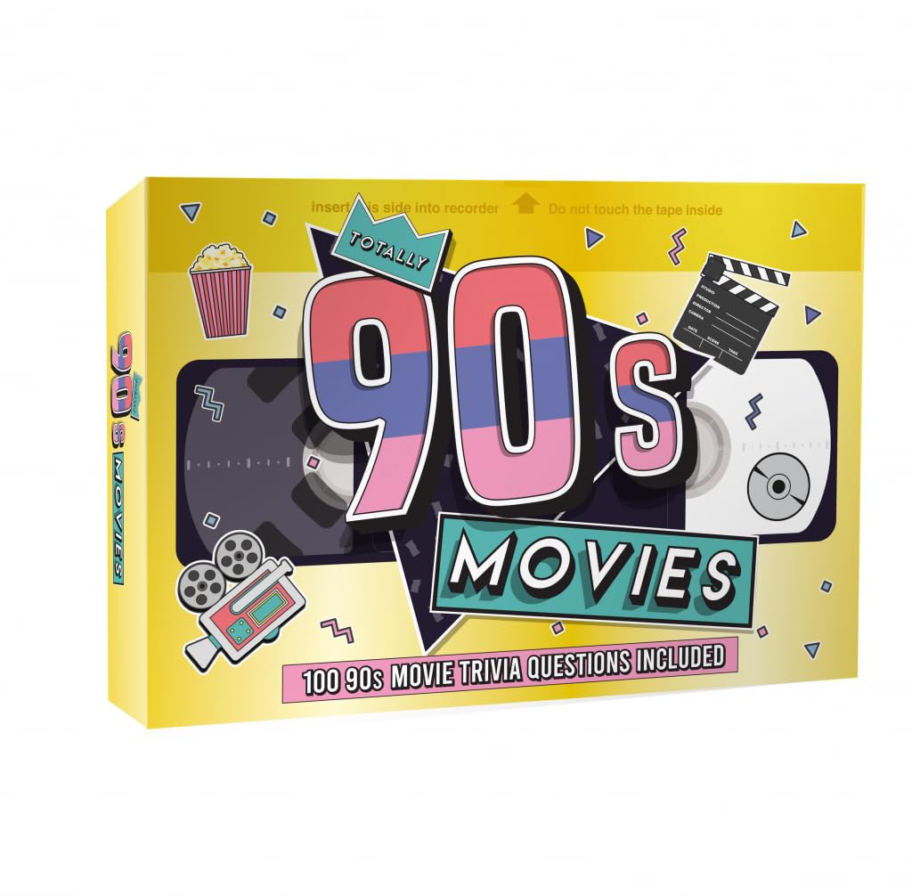Gift Republic Totally 90s Movie Trivia 100 Cards Questions Game, Multicolor, GR490123