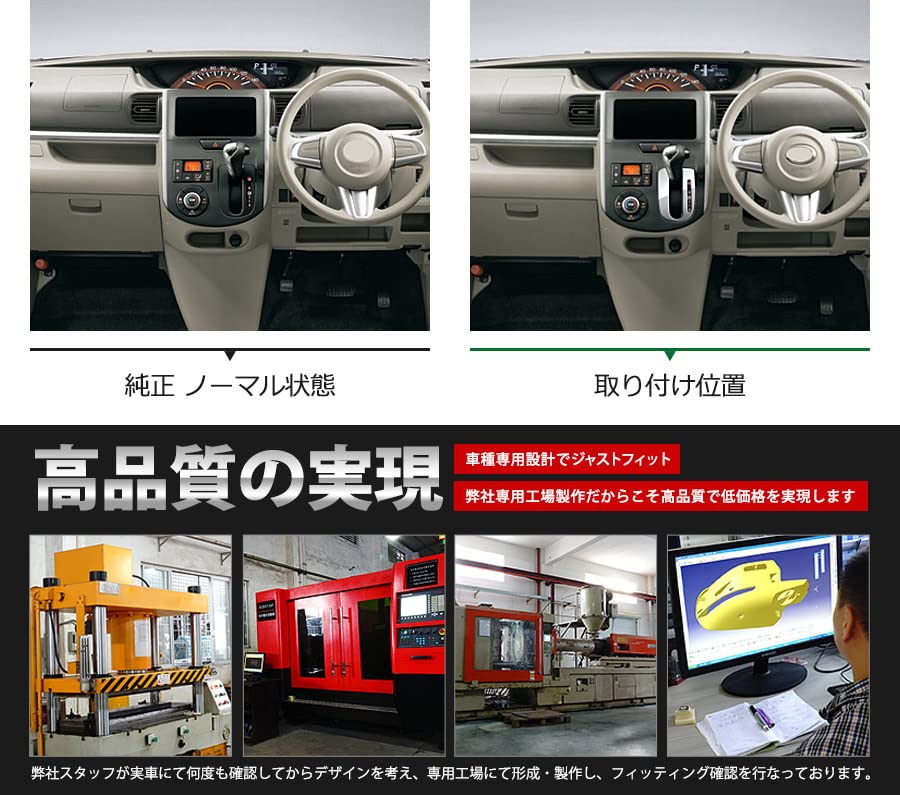 Amazon | BM タント/タントカスタム LA600S LA610S シフトゲートパネル