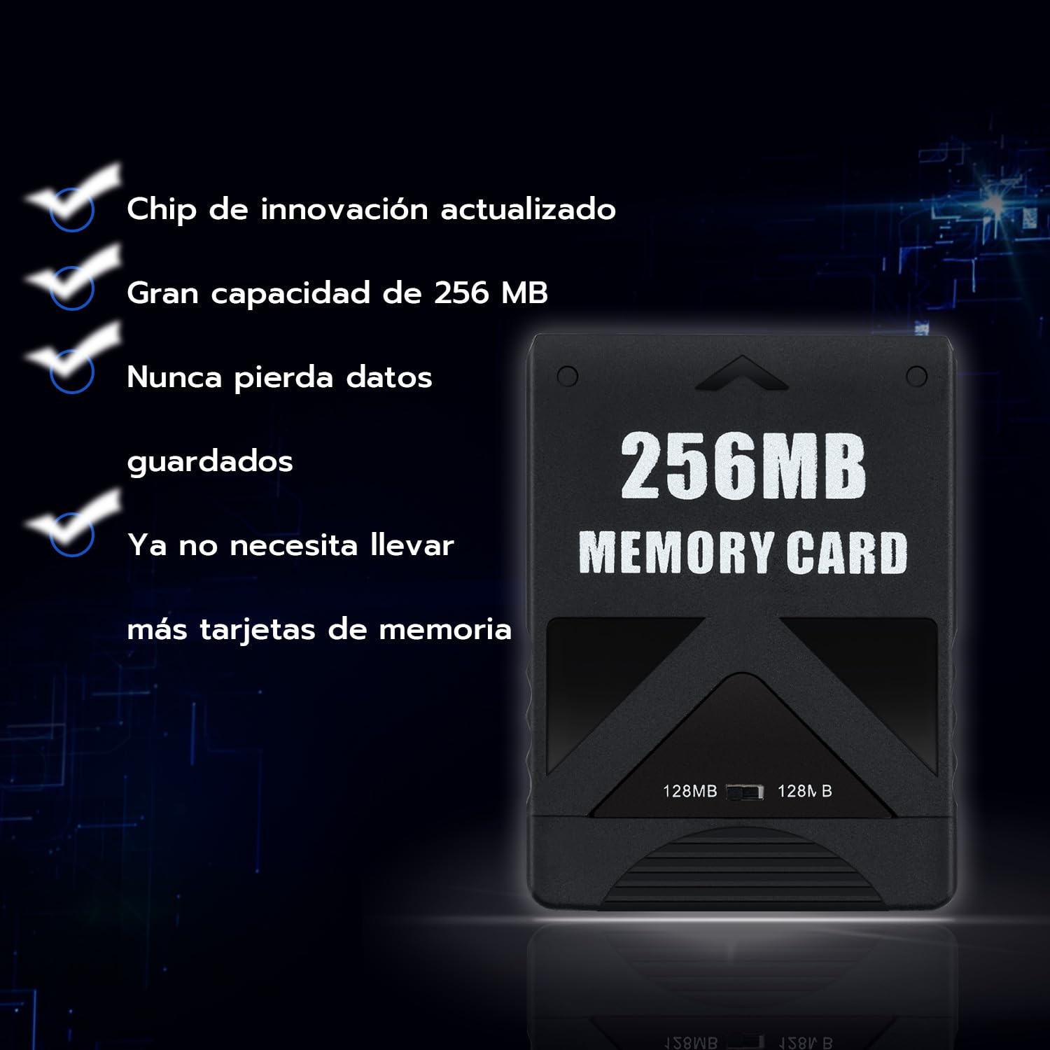 Mcbazel Tarjeta de Memoria para Juegos de 256 MB para la Consola PS2