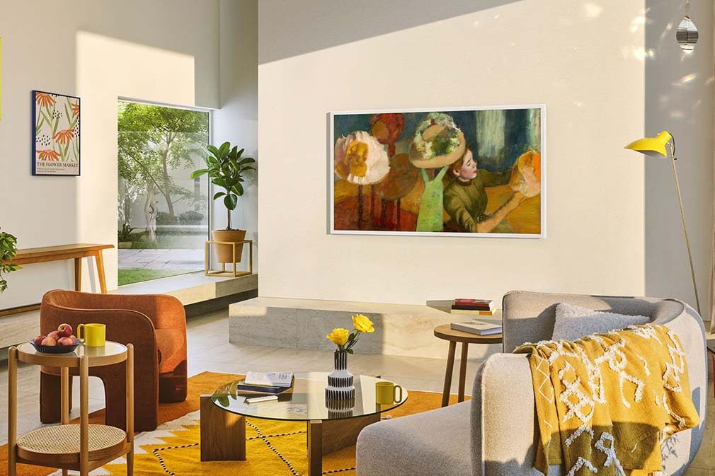 Samsung The Frame LS03F 4K QLED 65 Zoll (163 cm) UHD Fernseher, Frame Design, NQ4 AI Gen2 Prozessor, Art Mode, Artful Picture Quality, One Connect Kabel, Smart TV, 2025