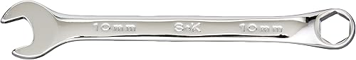 SK Professional Tools 88360 - Llave métrica de 6 puntos, estándar, 0.394 in, llave cromada combinada con acabado SuperKrome, fabricada en Estados