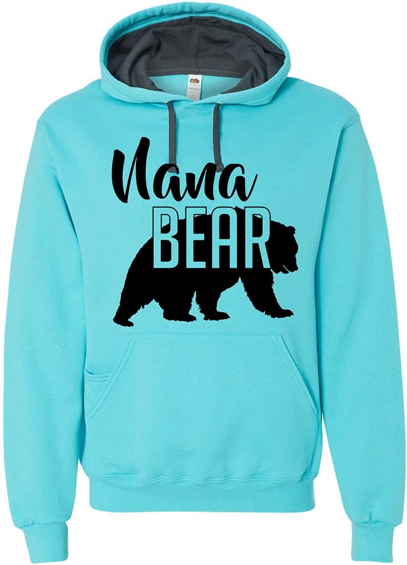 Nana Bear Hoodie Grandma Mom Women Family Bear Design Soft Hoodie Adult Pullover  Sweatshirt, Athletic Heather, Small : Amazon.ca: Clothing, Shoes \u0026  Accessories