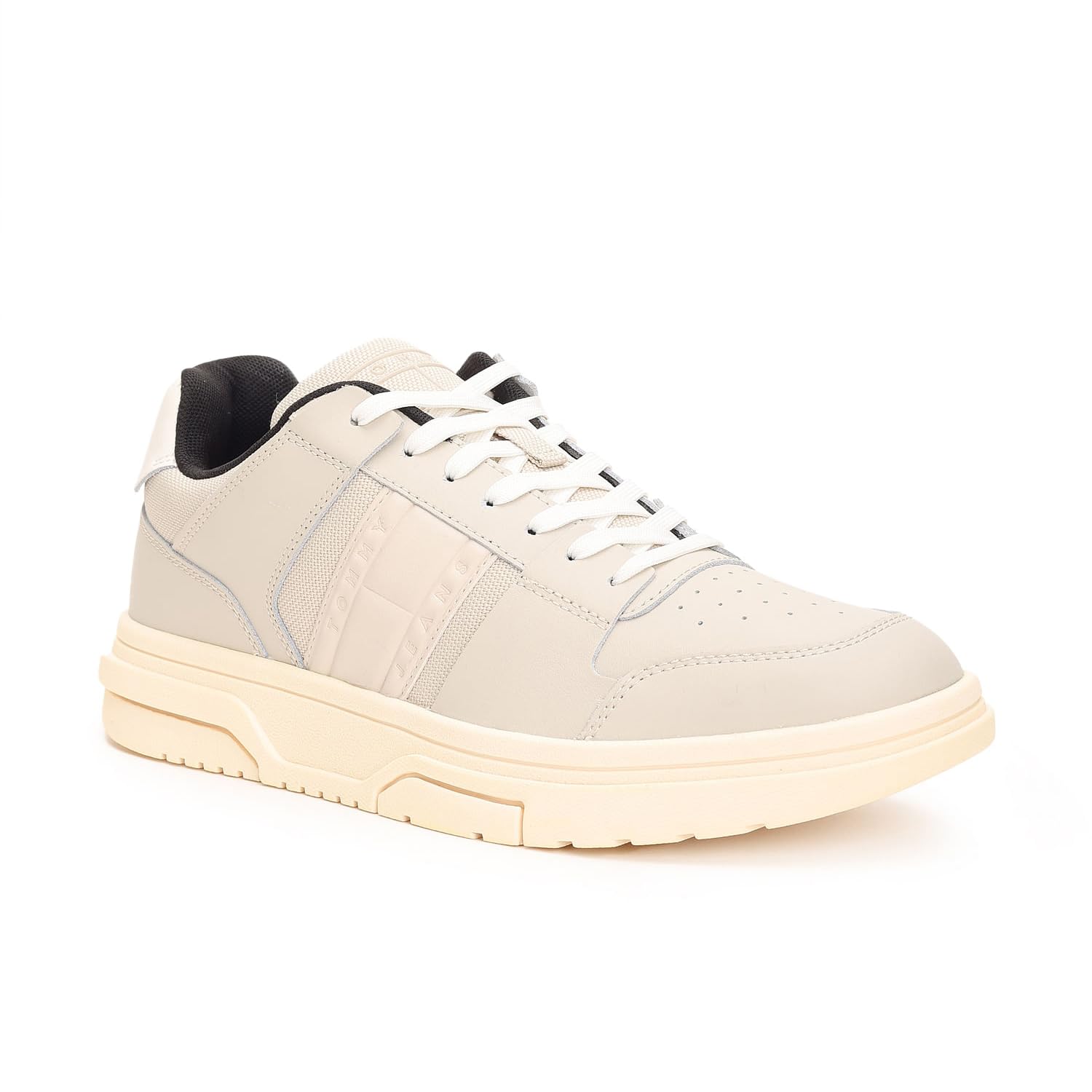 Tommy Hilfiger Leather Solid Beige Men Flat Sneakers (F23HMFW111) Size- 44 (B0CKWFP9PL) Amazon Price History, Amazon Price Tracker