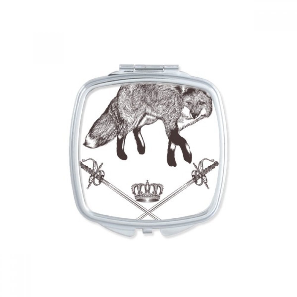 Miroir compact renard baroque pour vos retouches maquillage au quotidien