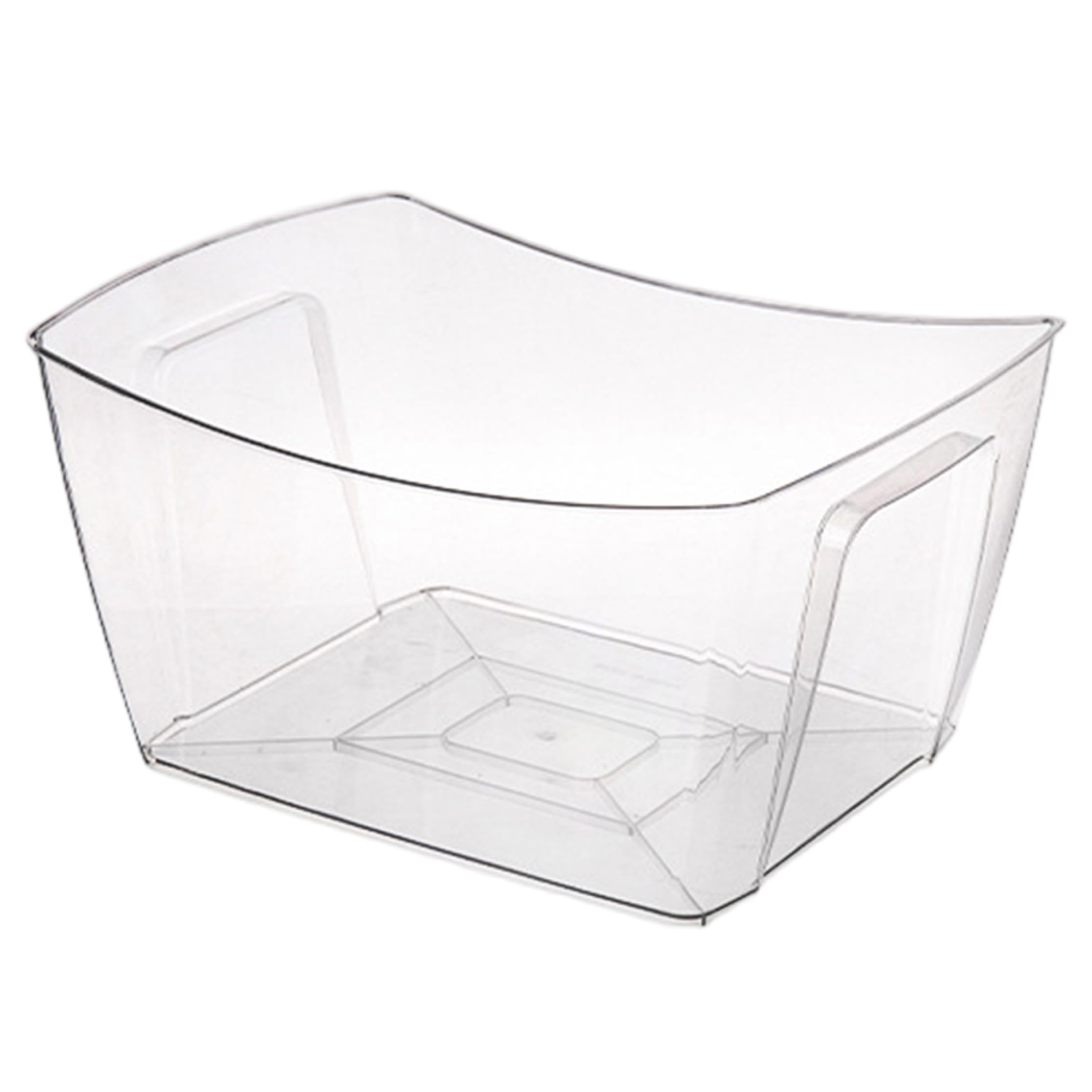 Tapallmy Beverage Tub Large 12L Ice Bucket Multi-purpose Plastic Clear Ice Bucket For Parties Drinks & Produce White