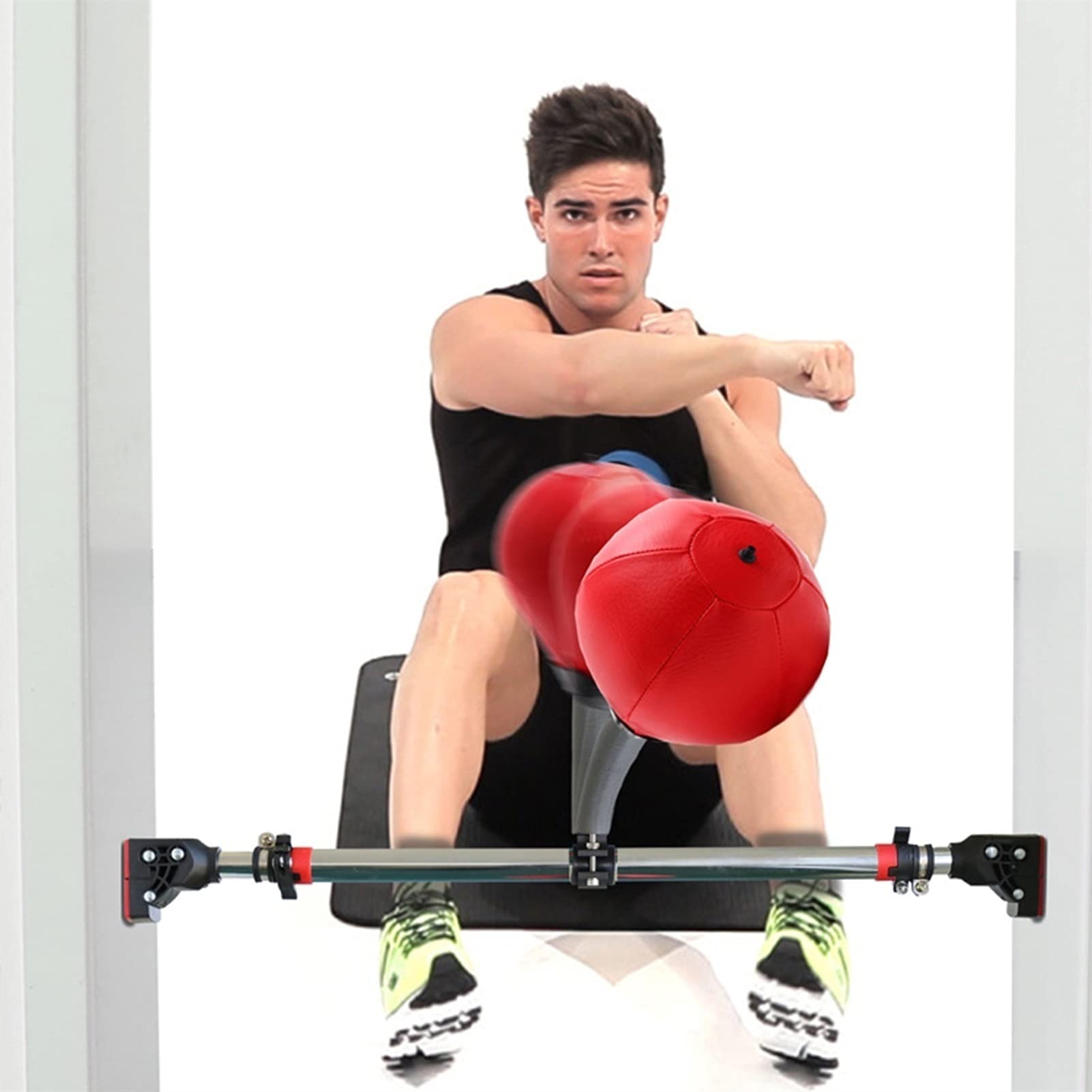 Box-Reflexball – Verbessern Sie Geschwindigkeit und Genauigkeit mit tragbarer Geschwindigkeitstasche zum Aufhängen | Türrahmen-Trainingsgerät für Heim-Fitnessstudio | verstellbarer Ständer im