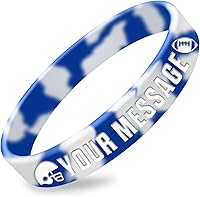 Vista 17 de 50Pcs Custom Silicone Wristbands Personalized Debossed Rubber Bracelets for Motivation, Party favors, Events, Birthdays, Awareness