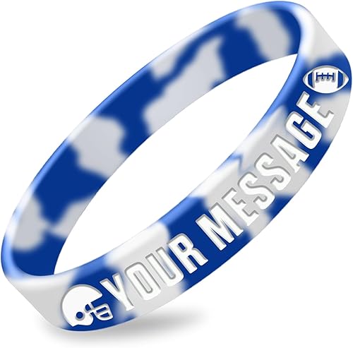 Miniatura 17 de 50Pcs Custom Silicone Wristbands Personalized Debossed Rubber Bracelets for Motivation, Party favors, Events, Birthdays, Awareness