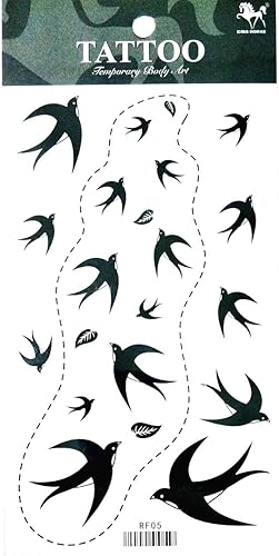 Miniatura 2 de Tatuajes 2 hojas hermosas flores rosa cerezo flores temporales falsos tatuajes fantasía mujeres sexy pintura corporal tatuaje adhesivo para niños