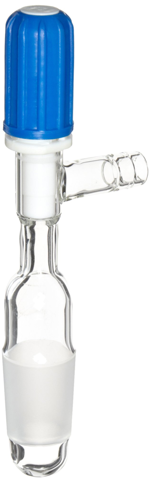Corning Pyrex - Llave de paso de cristal de borosilicato 24/29 con conector de manguera