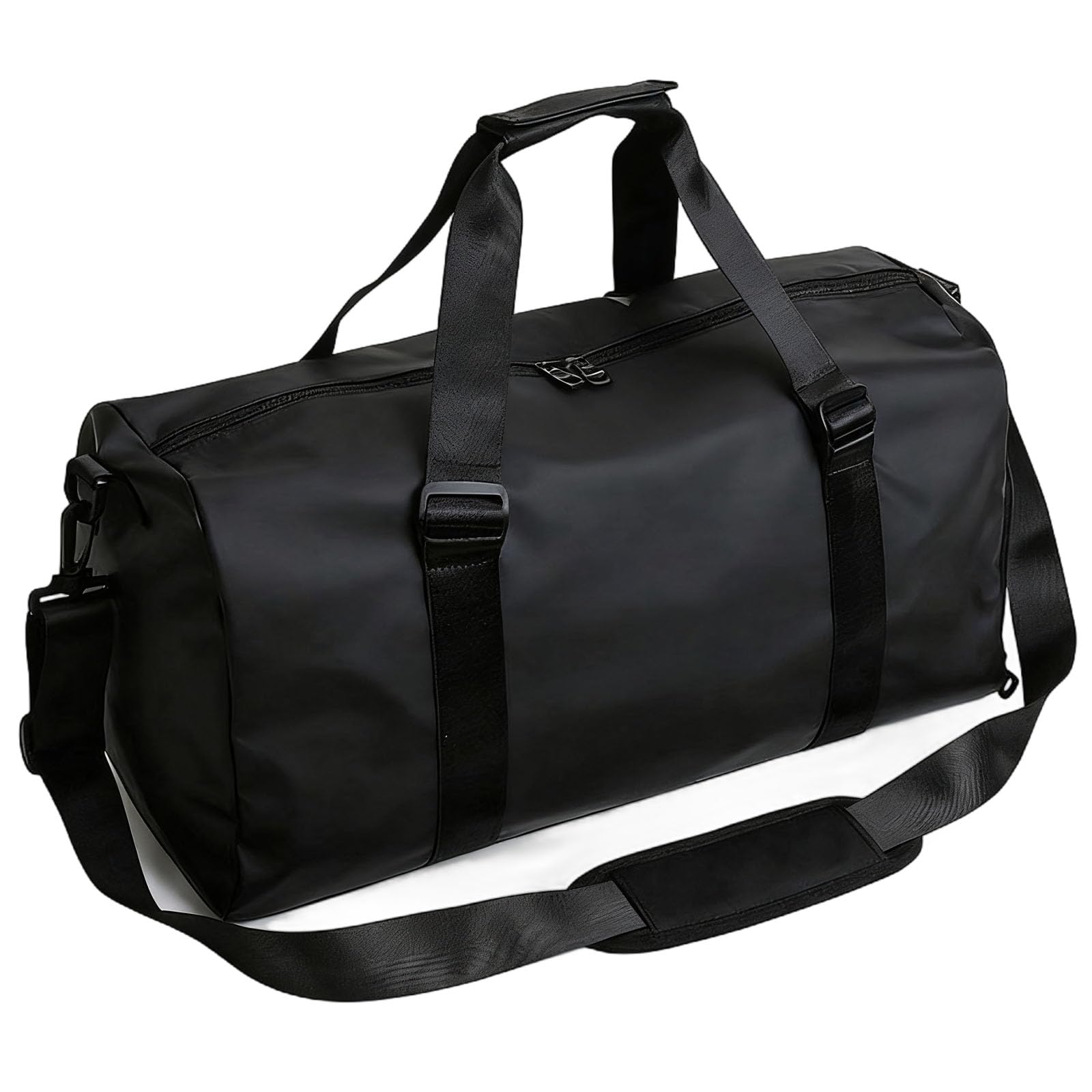 Torba podróżna, 20-30 l, czarna, 19,3 cala/49 cm, dla mężczyzn, lekka torba na siłownię z rękawem na kółkach, torba podręczna na podróż, siłownię, do uprawiania sportu