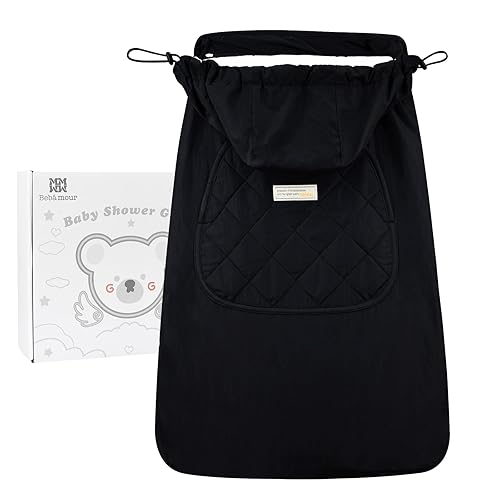 Bebamour - Funda universal para portabebés con capucha para todas las estaciones, para portabebés (rosa nuevo)