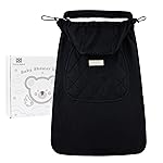 Bebamour Baby Carrier Winter Cover Universal Hoodie All Season Carrier Cover for Baby Carrier (A Black)