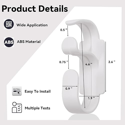 Miniatura 2 de 2 soportes para manguera de máscara CPAP con función antidesenganche, organizador de tubos CPAP y gancho para la diadema CPAP combinado para evitar